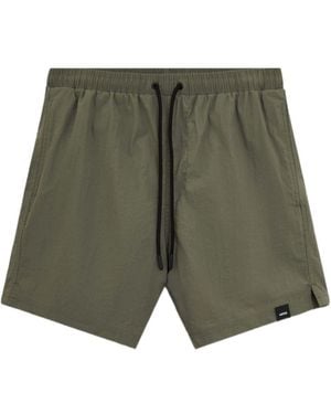 Aspesi Lace-Up Beach Shorts - Green