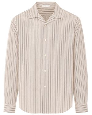 The Row Vanja Striped Shirt - White