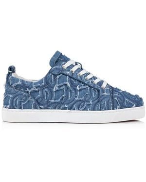 Christian Louboutin Louis Junior Low-Cut Sneakers - Blue