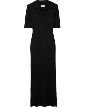 LeKasha Long Knitted Dress - Black