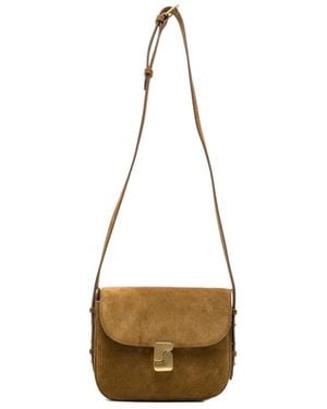 Soeur Snap-On Crossbody Strap - Metallic