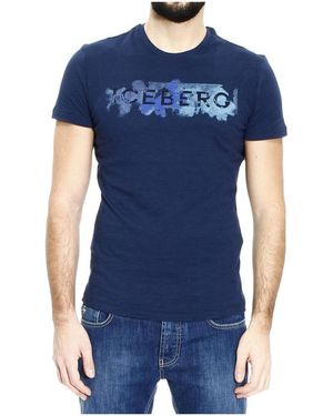 Iceberg Printed T-Shirt - Blue