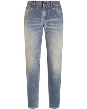 Dolce & Gabbana Belt Loop Jeans - Blue