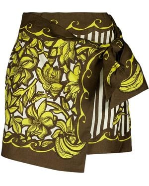 ALÉMAIS Printed Skirt - Green