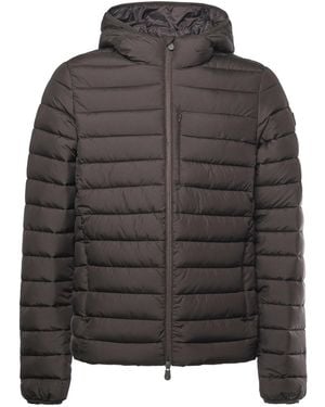 Save The Duck Hooded Puffer Jacket - Grey