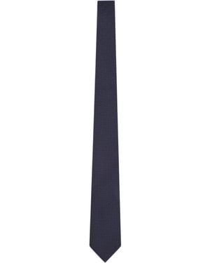 Giorgio Armani Polka Dot Tie - Blue