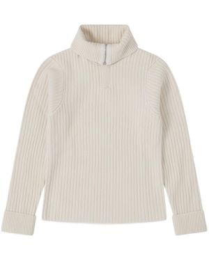Bottega Veneta Long-Sleeve Knit Top - White