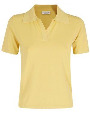 Roberto Collina Short-Sleeved Polo Shirt - Yellow