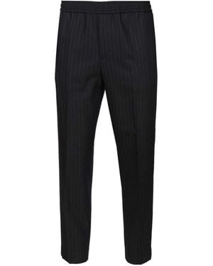Golden Goose Pinstripe Straight-Leg Trousers - Black