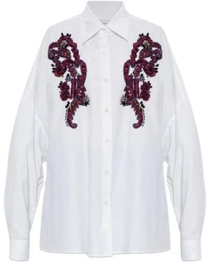 Dries Van Noten Long-Sleeved Shirt - White