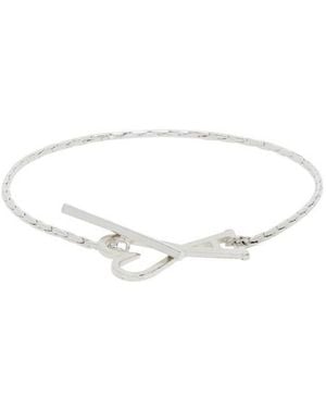 Ami Paris Ami Logo Charm Bracelet - White