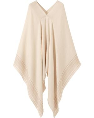 Loro Piana Striped Detail Scarf - Natural