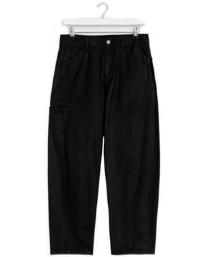 Lemaire Twisted Workwear Tapered Pants - Black