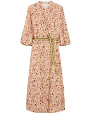 iBlues Flared Dress - Natural