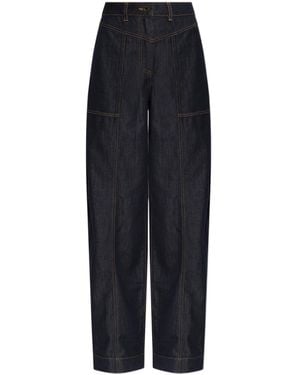 Self-Portrait Belt-Loop Jeans - Blue