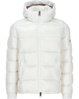 Herno Hooded Quilted Down Jacket - White
