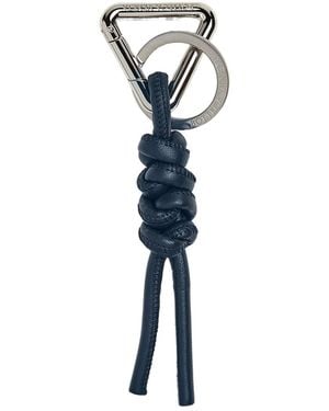 Bottega Veneta Triangle Knot Key Ring - Blue