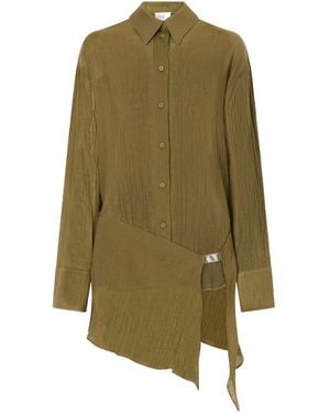 The Attico Asymmetrical Dress - Green