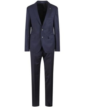 Tagliatore Single-Breasted Tailored Suit - Blue