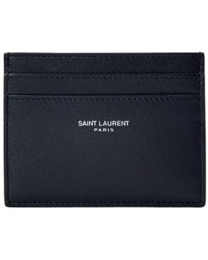 Saint Laurent Saint Card Holder Sn54 - Blue