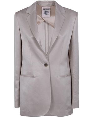 Semicouture Long-Sleeve Blazer - Grey