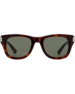 Saint Laurent Eyewear Oval-Frame Sunglasses - Multicolour