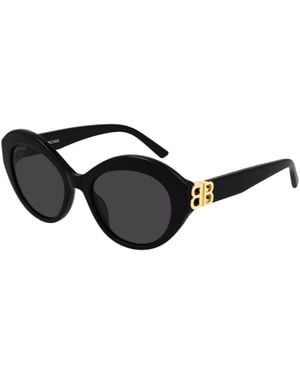 Balenciaga Logo Detail Sunglasses - White