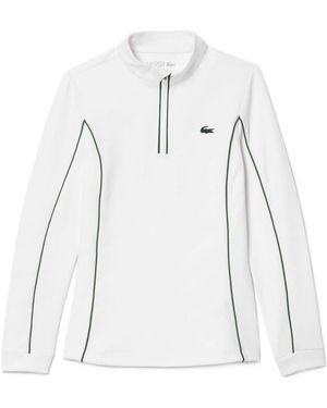 Lacoste Halfzip Sports Top - White