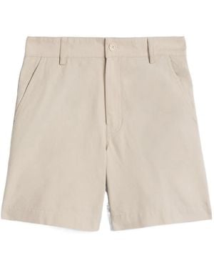 Aspesi Pleated Bermuda Shorts - Natural