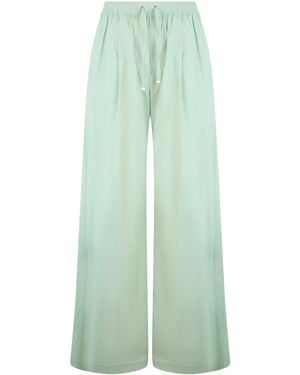 Herno Drawstring Wide-Leg Pants - Green