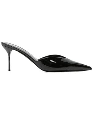 Paris Texas Lidia Patent-Leather Pointed-Toe Mules - Black