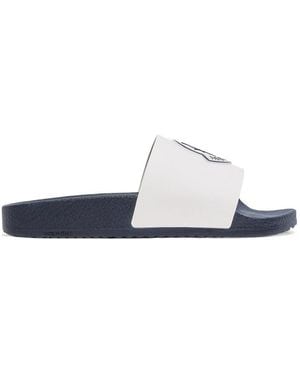 Moncler Petit Basile Slides - White
