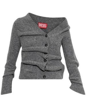 DIESEL Long-Sleeve Cardigan - Gray