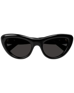 Bottega Veneta Eyewear Bombe Cat Eye Frame Sunglasses - Black