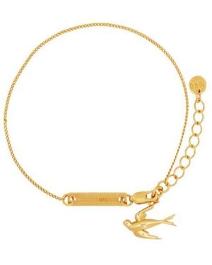 McQ Feiyan Decorated With Fine Horse Title Cable Micro-Standard Carved Bracelet - Metallic