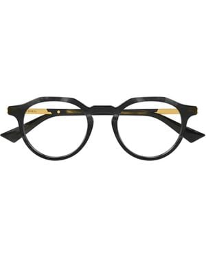 Bottega Veneta Eyewear Panthos Frame Glasses - White