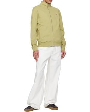 Maison Kitsuné Maison Kitsuné Fox Head-Patch Zip-Up Cardigan - Multicolour