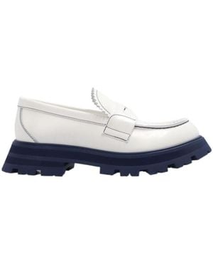McQueen Wander Chunky Lug Loafers - Blue