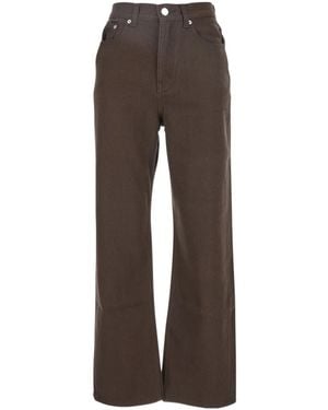 DUNST Essentiel Straight-Leg Jeans - Brown