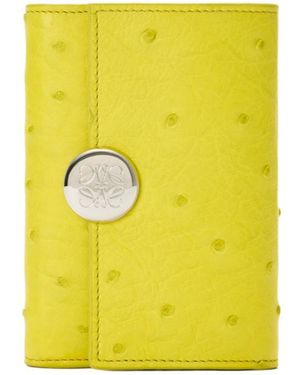 Loewe Pebble Small Vertical Wallet - Yellow