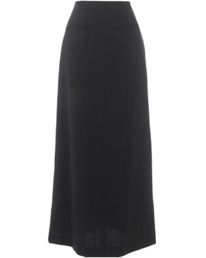 Amomento Striped Skirt - Black