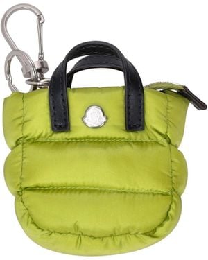Moncler Caradoc Quilted Keyring - Yellow