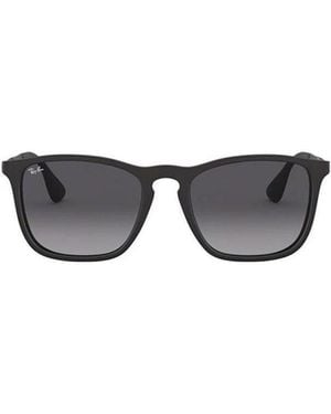 Ray-Ban Chris Square Frame Sunglasses - White