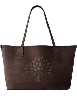 Mulberry Suede Tree Tote - Brown