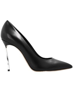 Casadei Blade Pointed Toe Court Shoes - Black