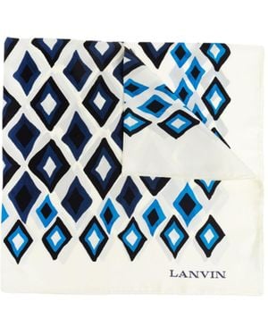Lanvin Pattern Scarf - Blue