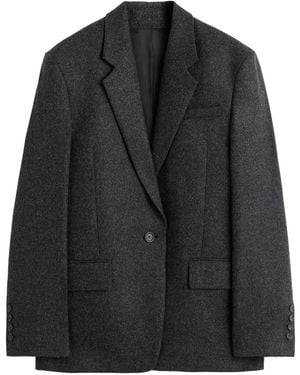 TOTEME Lapel Long-Sleeved Suit Jacket - Black