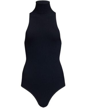 Alaïa Strapless Jumpsuit - Blue