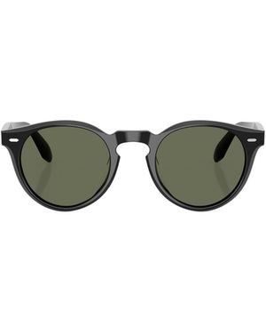 Oliver Peoples Round Frame Sunglasses - Green