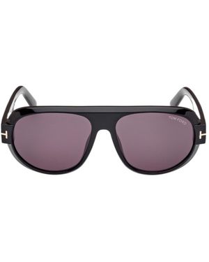 Tom Ford Eyewear Blake Aviator Frame Sunglasses - Purple